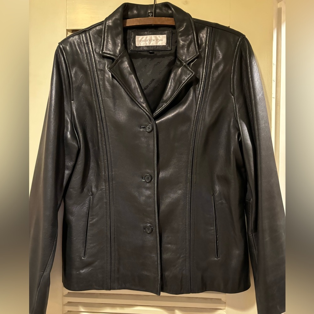 Jones New York Leather Jacket